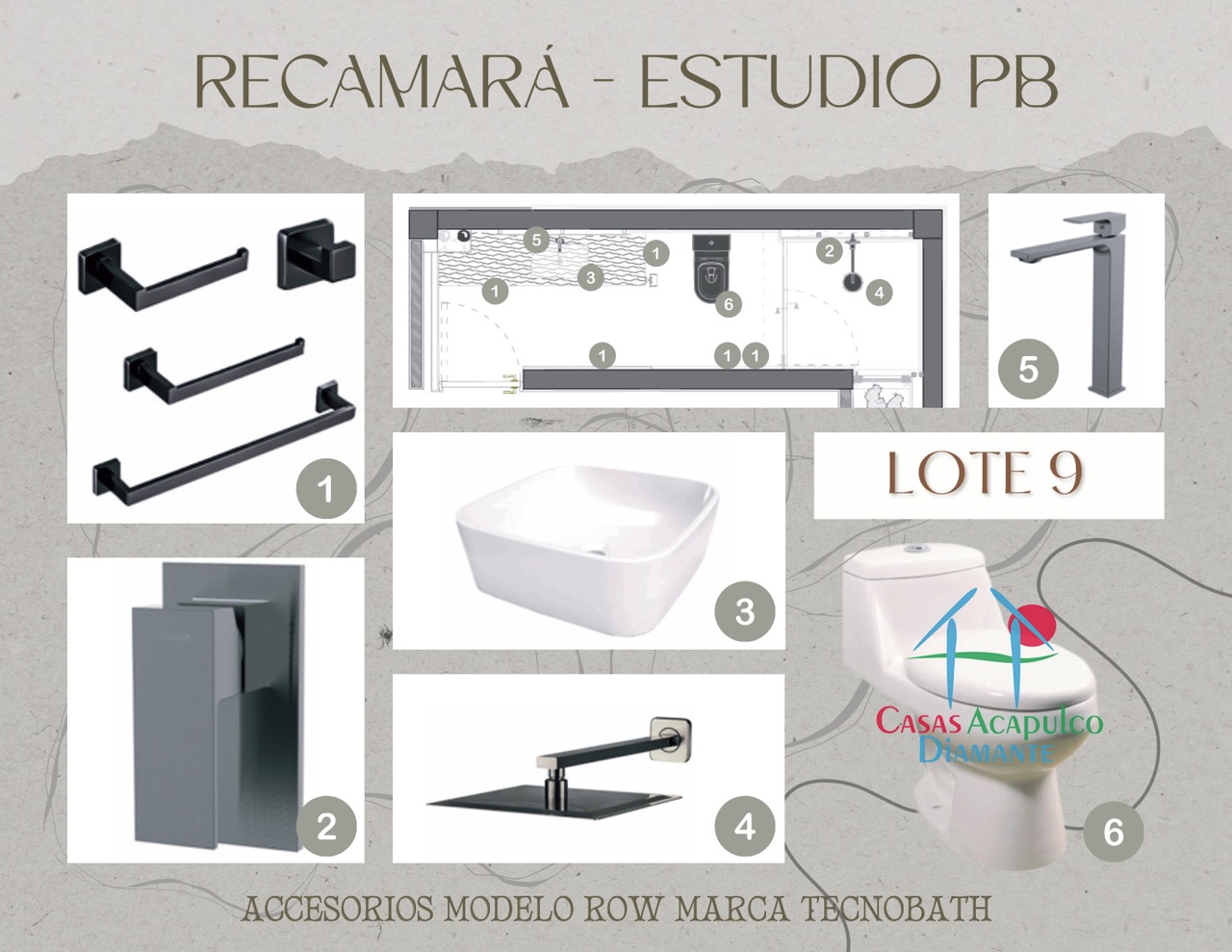 Paradiso Residences Ensueño 9 - Modelo accesorios baños 5